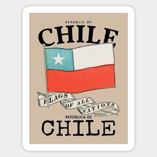 Vintage Chile Country Flag Sticker